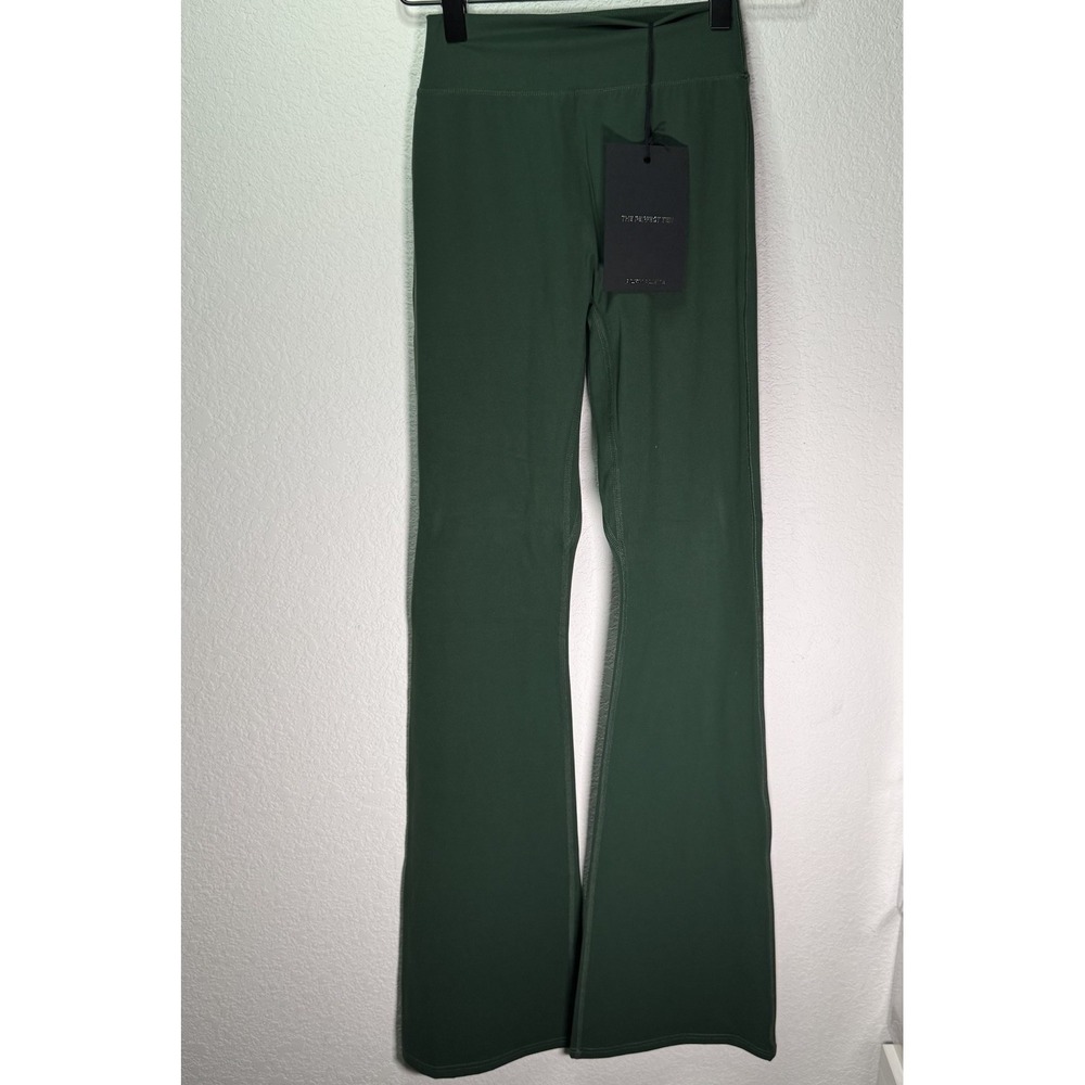 NWT | Alphalete Tenacity | Flare Leggings Green High Waist Scrunch | Women XS